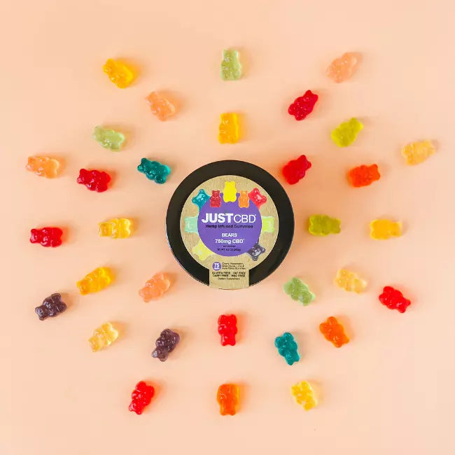 Just CBD Gum Peach Rings
